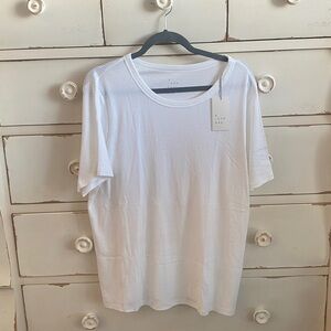 NWT a new day White Ribbed Short Sleeve Tee